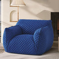 Blue fatty lazy sofa designer single casual chair italian normcore living room balcony bedroom klein sofa