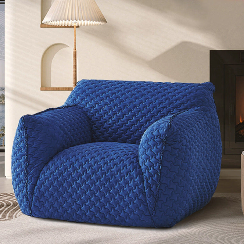 Blue fatty lazy sofa designer single casual chair italian normcore living room balcony bedroom klein sofa