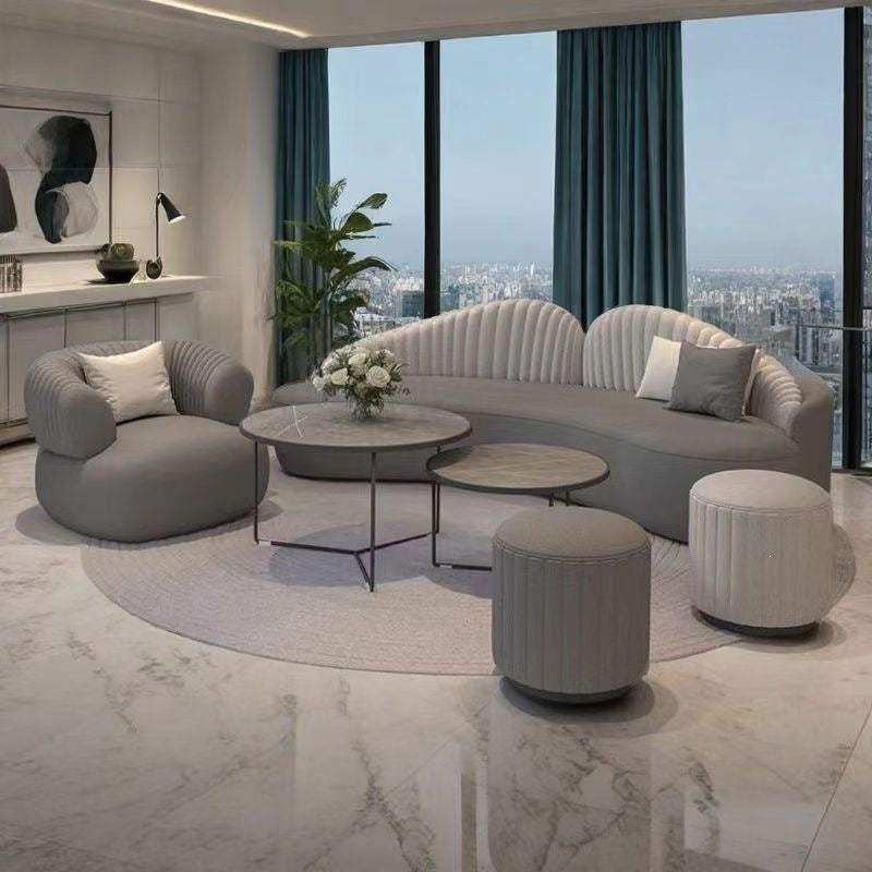 Beauty salon sofa curved light luxury clothing wedding dress shop special-shaped design hotel creative popular sofa simple modern