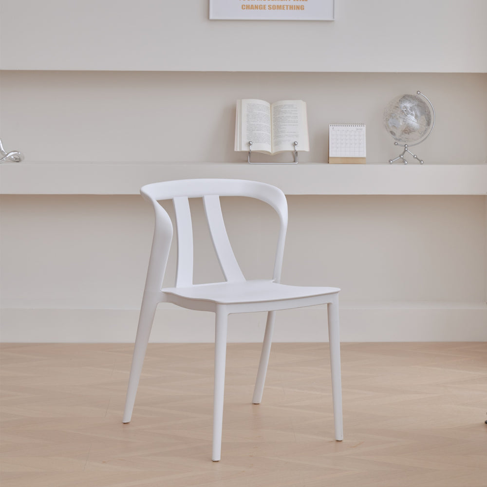 Scandinavian plastic chair balcony courtyard popular dining table and chair thickened dining chair stackable casual backrest stoolaccessible luxury