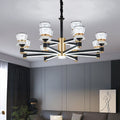 Living room lamp chandelier modern casualaccessible luxury aluminum chandelier bedroom dining room lamp arm luminous elegant dustproof