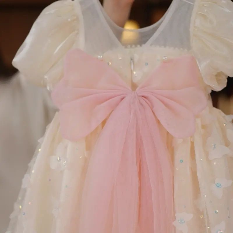 Girls'  new fashionable princess dress - birthday party, cake smock, and everyday wear