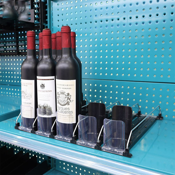 Shelf red wine pushed in with damper spring pusher supermarket convenience store automatic pusher to map customization