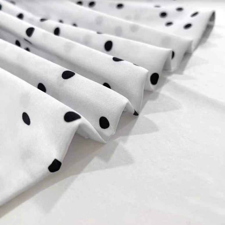 Best selling shein suspender dress off shoulder sexy polka dot printing metal buckle ruffles mini skirt