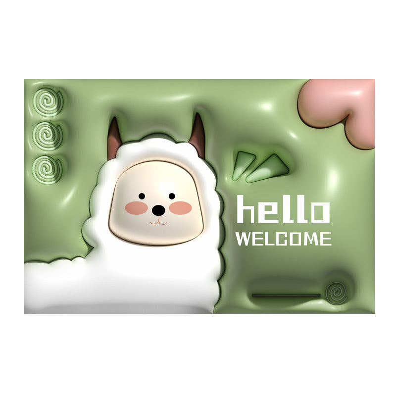 Expanding floral 3d diatomite mud absorbent mat - quick-drying bathroom floor mat, non-slip toilet rug, home carpet pad