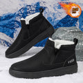2025 men's winter high-top trendy fleece-lined warm cotton shoes outdoor waterproof youth snow boots