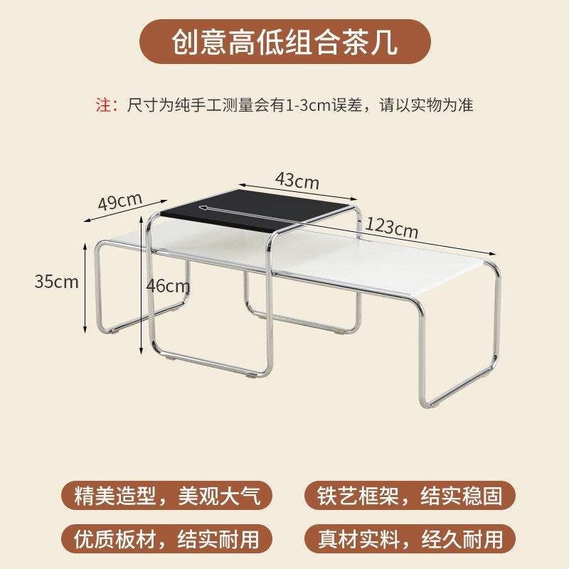 Langyujia for homewrought iron coffee table side table living room sofa creative coffee table bracket combination paint combination cream style