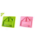 Factory cartoon house silicone plate baby all-in-one suction bowl kids silicone tableware with spoon