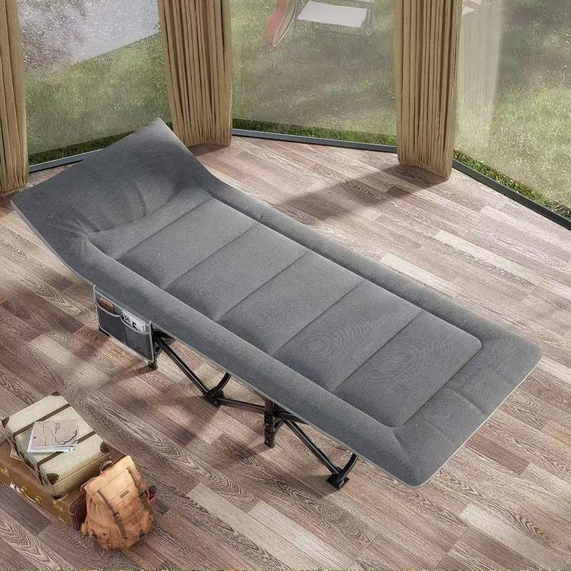 Lunch break foldable bed office single lunch break lounge chair adult for home foldable outdoor portable hospital camp bed