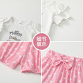 Girls'  new collection: baby & toddler princess style top and floral korean-style summer shorts two-piece set