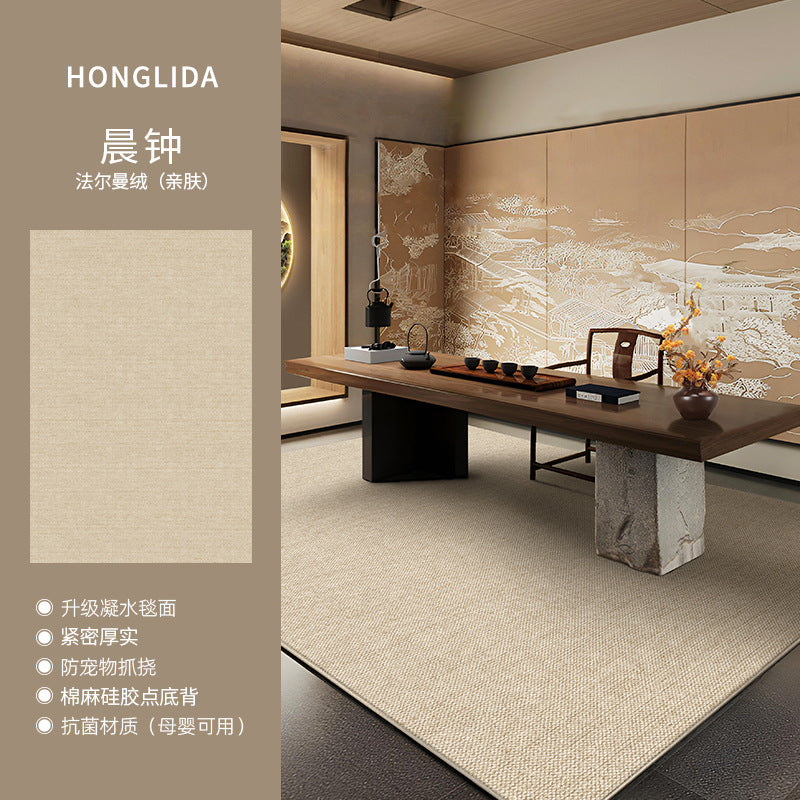 Distribute living room carpets  new style no-wash and wipeable sofa cream style waterproof bedroom bedside high-end floor mat