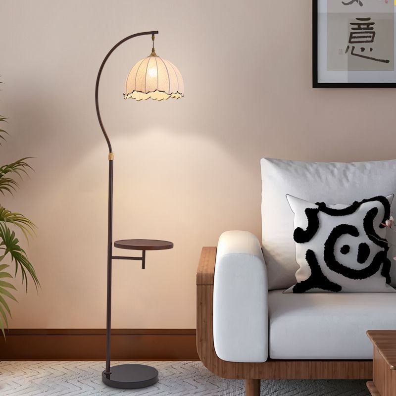 Medieval style floor lamp living room sofa beside wabi-sabi style classy study bedroom storage all-in-one atmosphere bedside lamp
