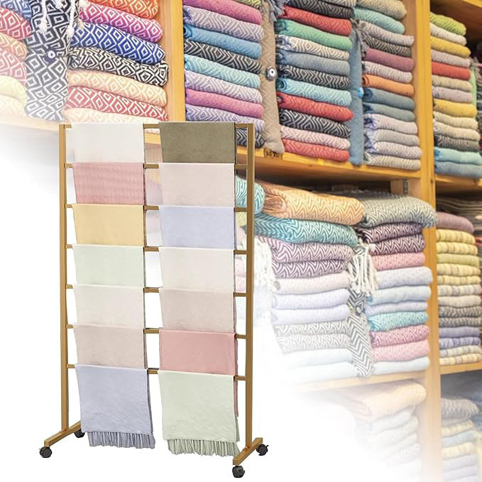 Source Factory Metal Scarf Display Stand Double Sided Scarf Belt Shawl Headscarf Storage Display Stand