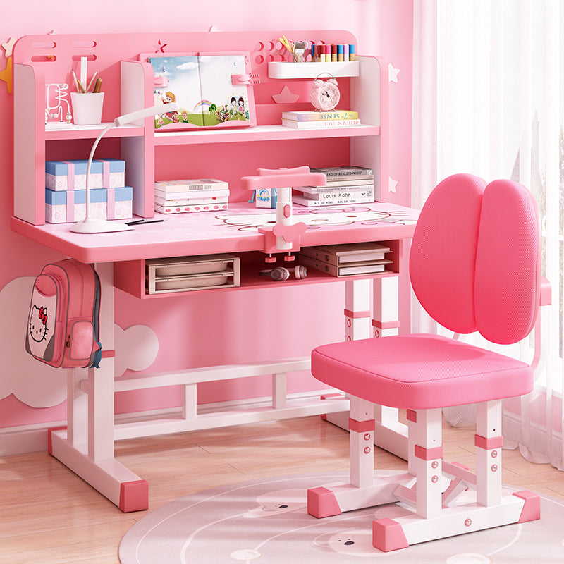 Children's study table Household primary school students Writing homework desk Simple children's desks and chairs Lifting table set