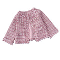 Girls' chic blouse - spring/autumn collection - korean style pink trendy light luxury baby cardigan