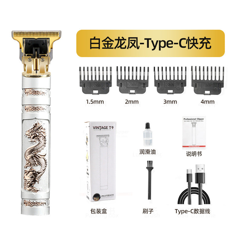 electric hairdresser, bald head, hair salon, electric clipper, carving, for home fast charging hair clipper