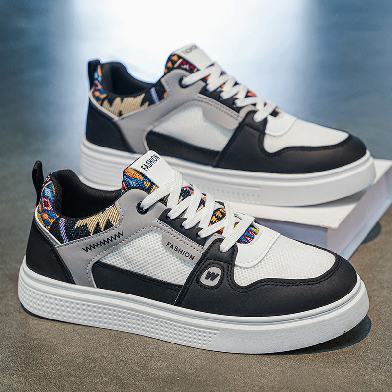 Men's shoes 2026 new spring fashion versatile men's casual skate shoes soft sole athletic breathable student trendy shoes