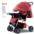 Two-way high-view baby stroller, sit and lie down, foldable baby lightweight stroller, baby stroller
