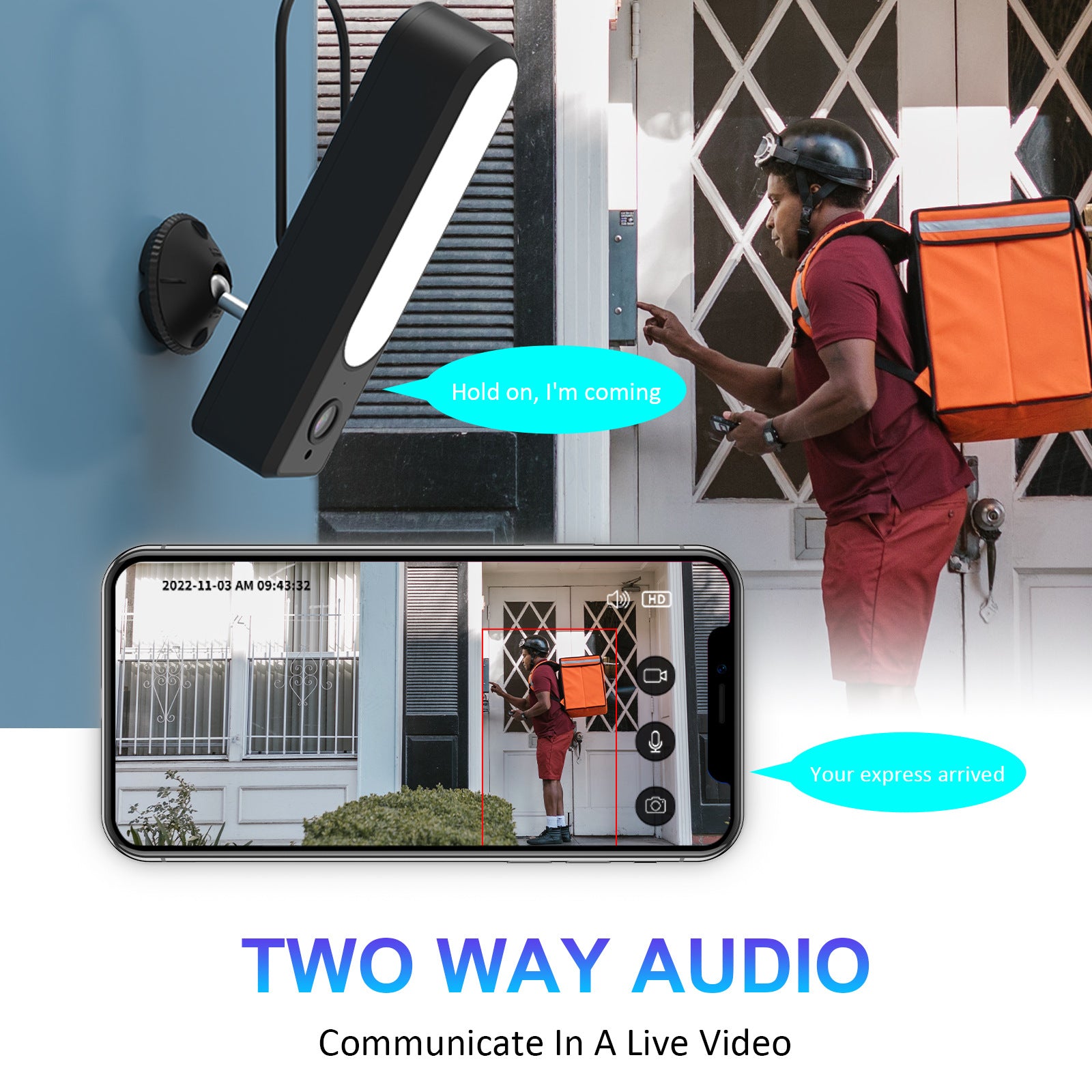 Factory direct sales graffiti garden lights camera intelligent APP remote high definition monitoring lighting,   explosion