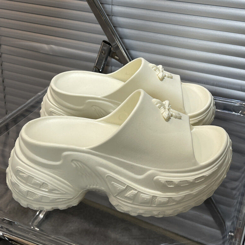 Trending chunky heel slides for women - summer 2025 new fashion high heel sandals - wedge heel slides for women's outdoor wear