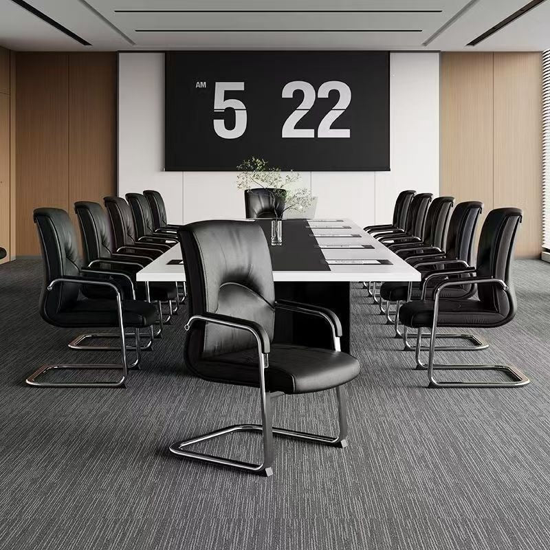 Office chair comfortable conference chair home computer chair comfortable sitting desk all-in-one bow chair office chair brown