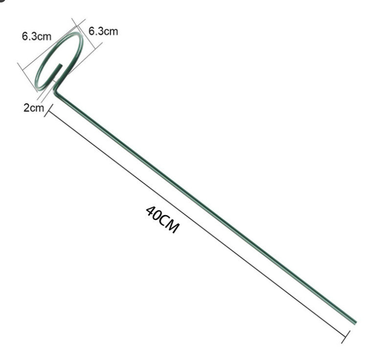 Plant support rod Gardening flower stand Climbing vine Anti-lodging bracket Flower bracket Anti-falling fixed flower stand Flower protection flower