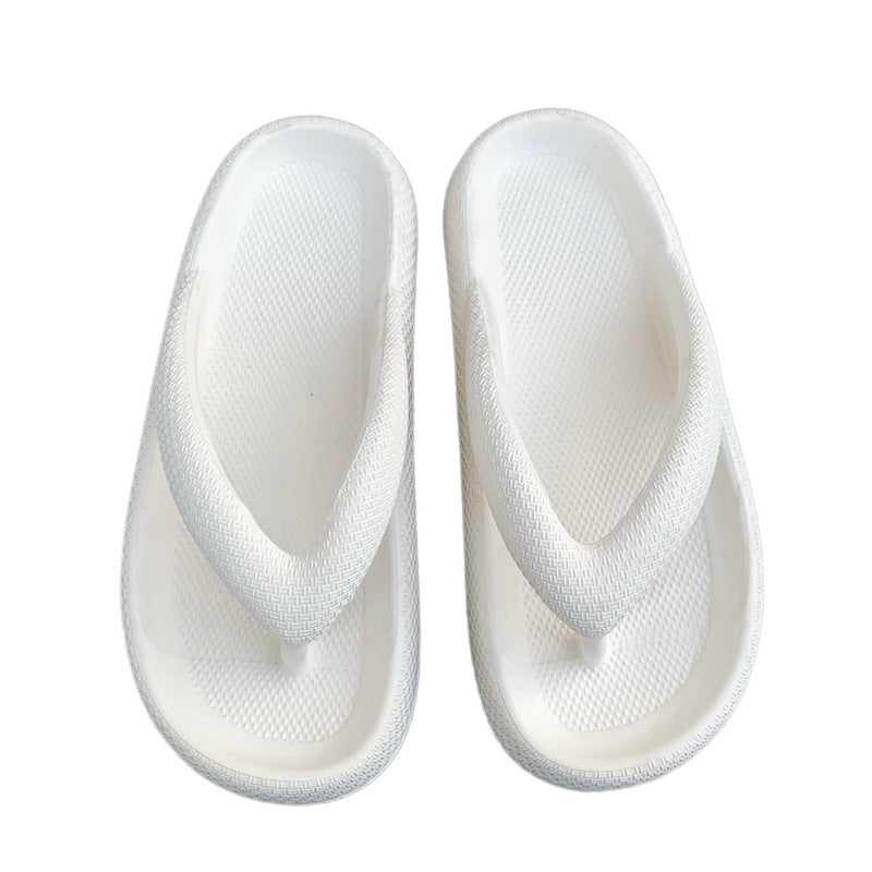 Women's summer flip-flops: thick-soled eva high-elastic rubber & plastic casual beach thong sandals - cross-border hot seller, lightweight & comfortable