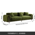 New arrivalfrenchretro yin feng sofa chenille furniture fabric living room small apartment green medieval style straight row