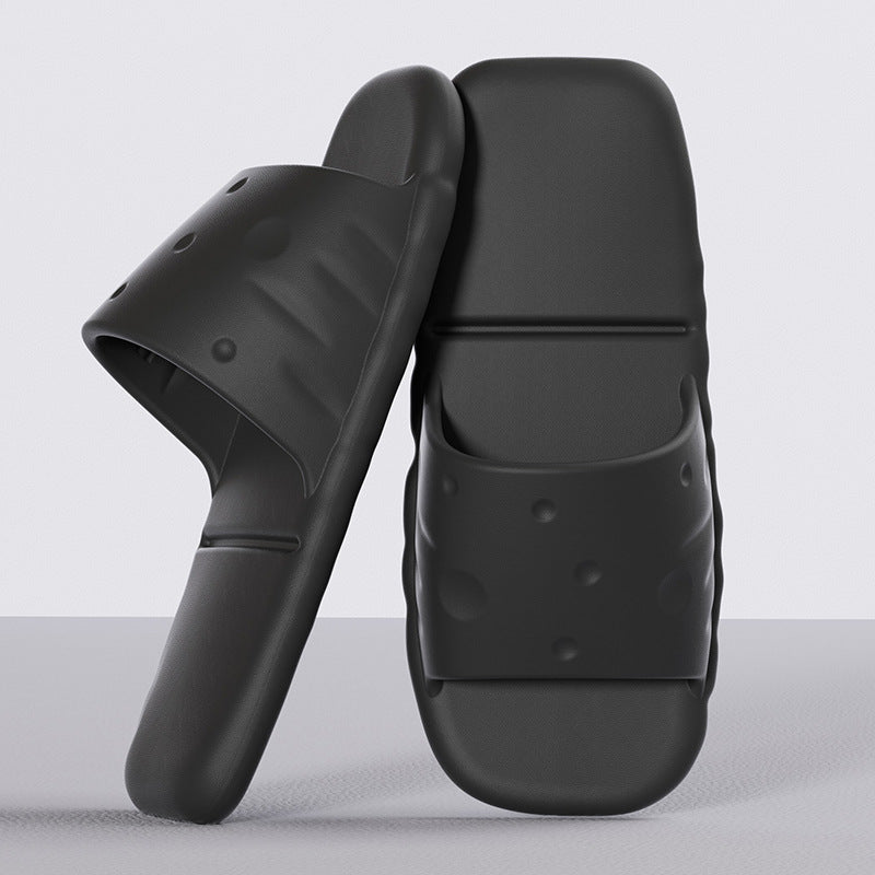Travel disposable slippers cute cheese bathroom non-slip hotel portable foldable slippers