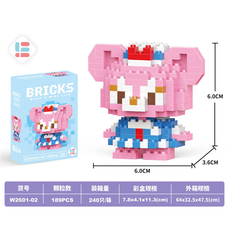 Trendy chinese mahjong diamond micro-particle children's educational building blocks - complete set, birthday gift, wholesale for street vendors