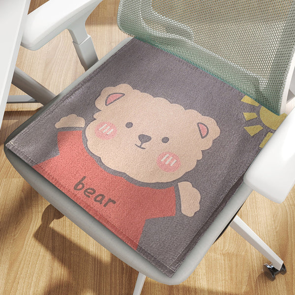 Ice silk seat cushion summer breathable cool cushion office cartoon chair cushion breathable summer butt seat cushion student chair cushion