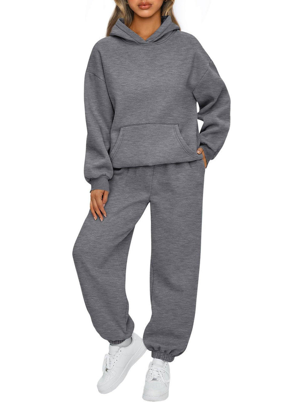 european and american export autumn/winter new  women's two-piece casual hoodie tracksuit pants set