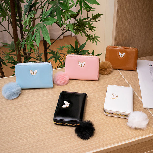 Small wallet 2023ladies bag  small bag wholesale fashionable versatile mouth red envelope fresh and sweet two-fold bag