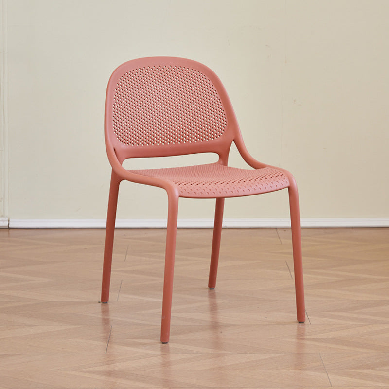 For homethickened scandinavian plastic chair back chair cut outoutdoor casual dining chair stackable stool scandinavian style