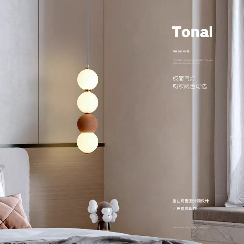 Classy entrance bedroom bedside small chandelier japanese style b&b aisle sofa background wall accessible luxury post-modern casual
