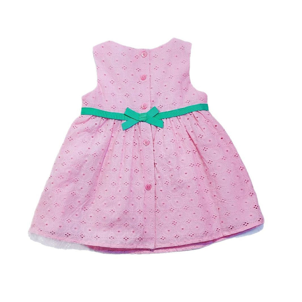 Original export overstock: girls' spring/summer sleeveless, stylish & sweet bowknot romper with built-in shorts - baby girl dress