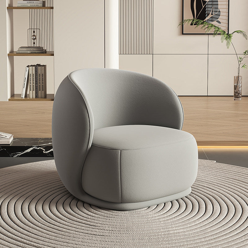 Minimalist cream style living room single sofa chair designer bedroom sofa chair japanese lazy casual sofa