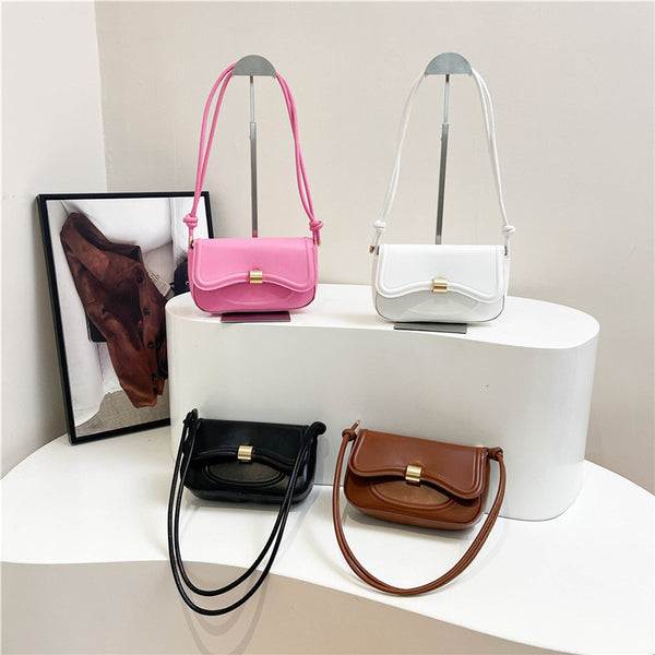 Underarm bag women's 2025 summer new fashion simple portable baguette bag ins niche design shoulder bag