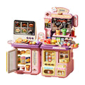 Kids' pretend play toys - realistic supermarket, coffee shop, and convenience store playset with cash register and water dispenser - educational birthday gift for boys and girls