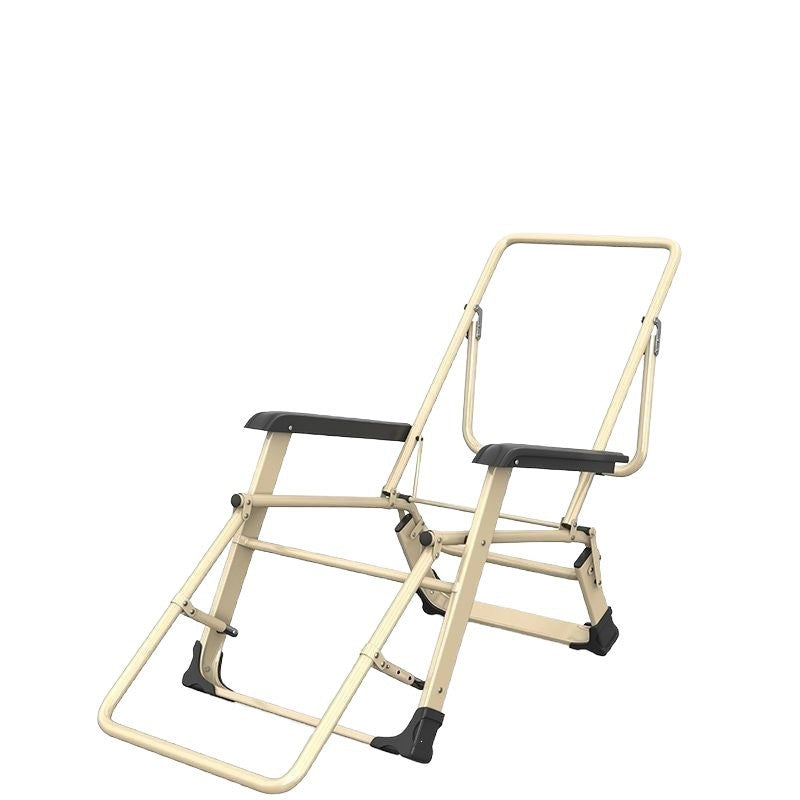 Recliner folding chair nap office backrest lazy sofa adult beach home balcony casual foldable bed