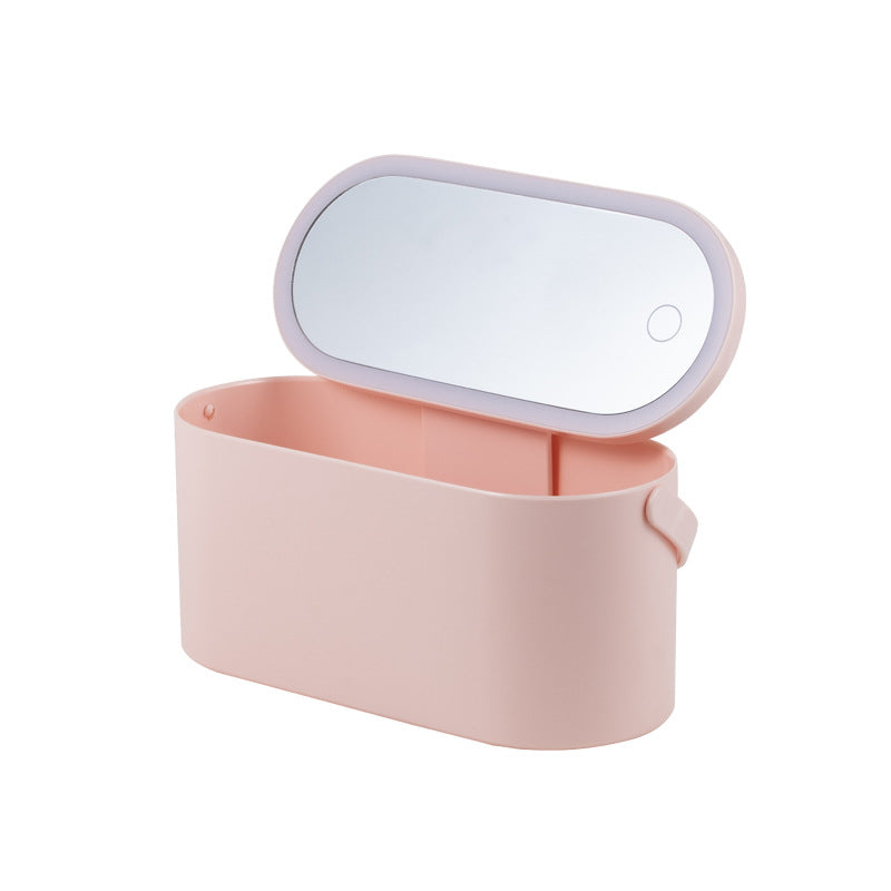 Cross-border hot-selling new products, storage box, desktop can be stored, makeup mirror can be wholesale, home practical decoration gift mirror box