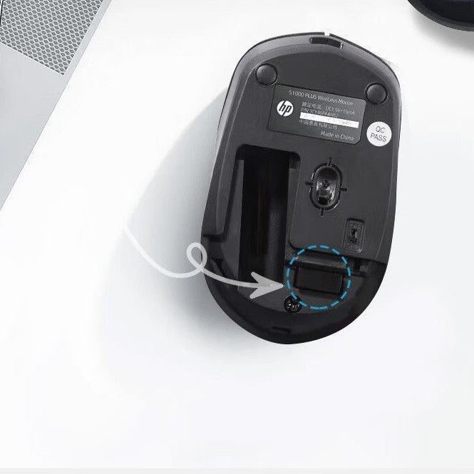Hp s1000 plus wireless mouse business usb computer office notebook thin and portable mouse