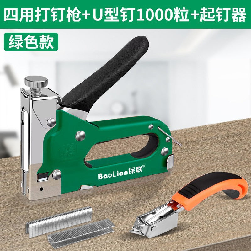 Manual air nail gun code nail gun steel nailer special wire trough artifact straight nail martin for home woodworking tools