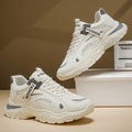 Men's shoes 2026 new spring mesh breathable casual white sneakers men's anti-slip athletic student dad shoes trendy footwear