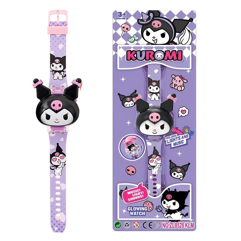 New musical light-up cartoon flip electronic watch for kids - educational toy, perfect birthday gift for preschoolers (boys & girls)