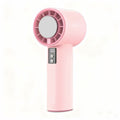 high-speed handheld cooling fan usb rechargeable mini digital display turbine violent high wind small fan s006