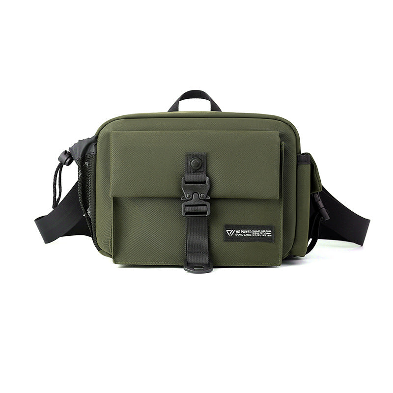 New Trend Men's Shoulder Crossbody Bag Large Capacity Outdoor Fanny Bag Multifunctional Casual Breast Bag Travel Backpack