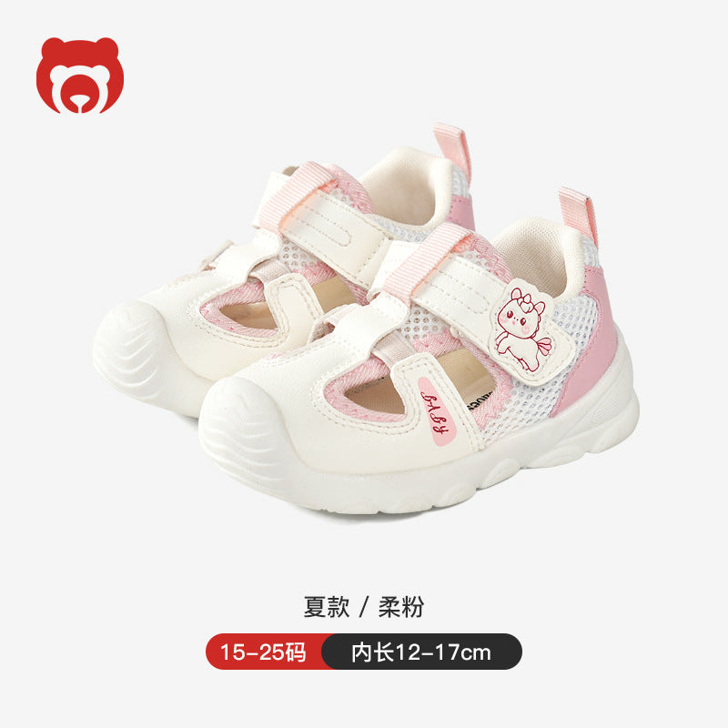 Newborn baby boys' first walker shoes summer sandals infant soft sole functional cartoon 1-3 years old baby shoes children's shoes