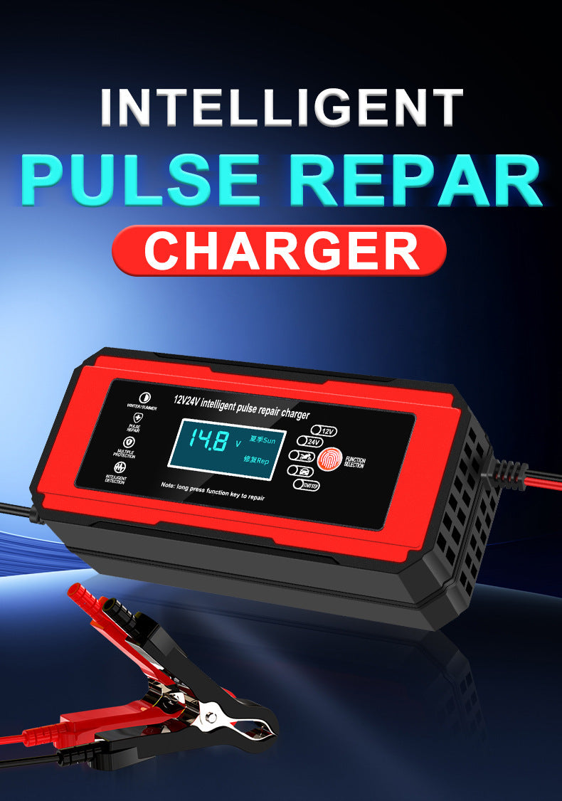 Car battery charger motorcycle battery charger 12v24v10a high power charger export direct supply