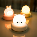 Amazon's new kids night light usb bedroom desktop cute pet sleeping light cartoon touch pat atmosphere light